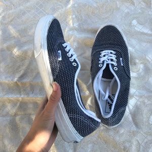 Black and white vans